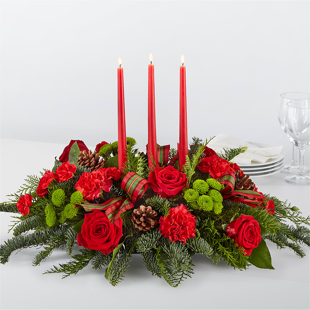By the Candlelight Centerpiece – The Flower Factory, Tarzana CA