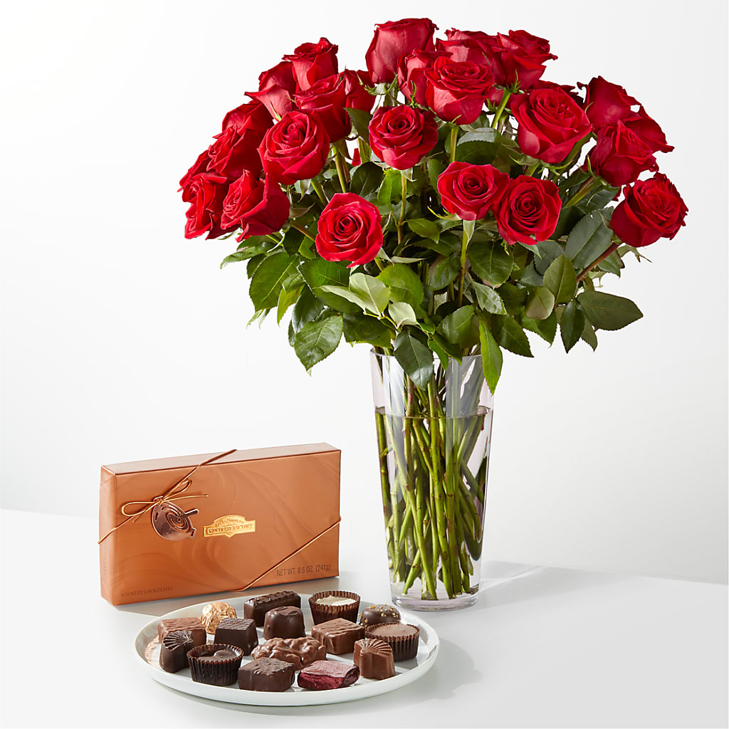 Romantic Long Stem Red Rose Bouquet Bundles – The Flower Factory, Tarzana CA