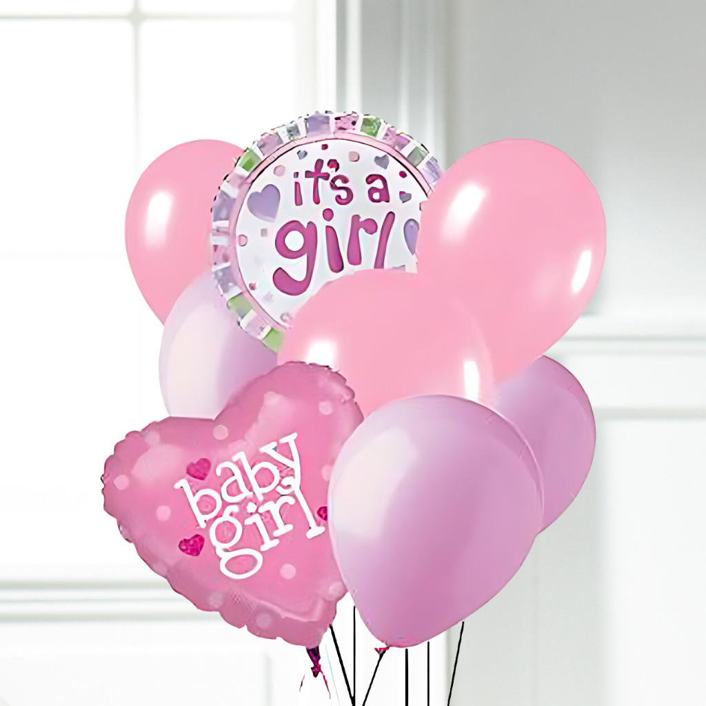 Balloon Bouquet Baby Girl – The Flower Factory, Tarzana CA
