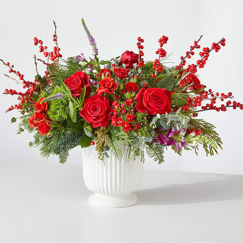Big Red Bow Bouquet – The Flower Factory, Tarzana CA