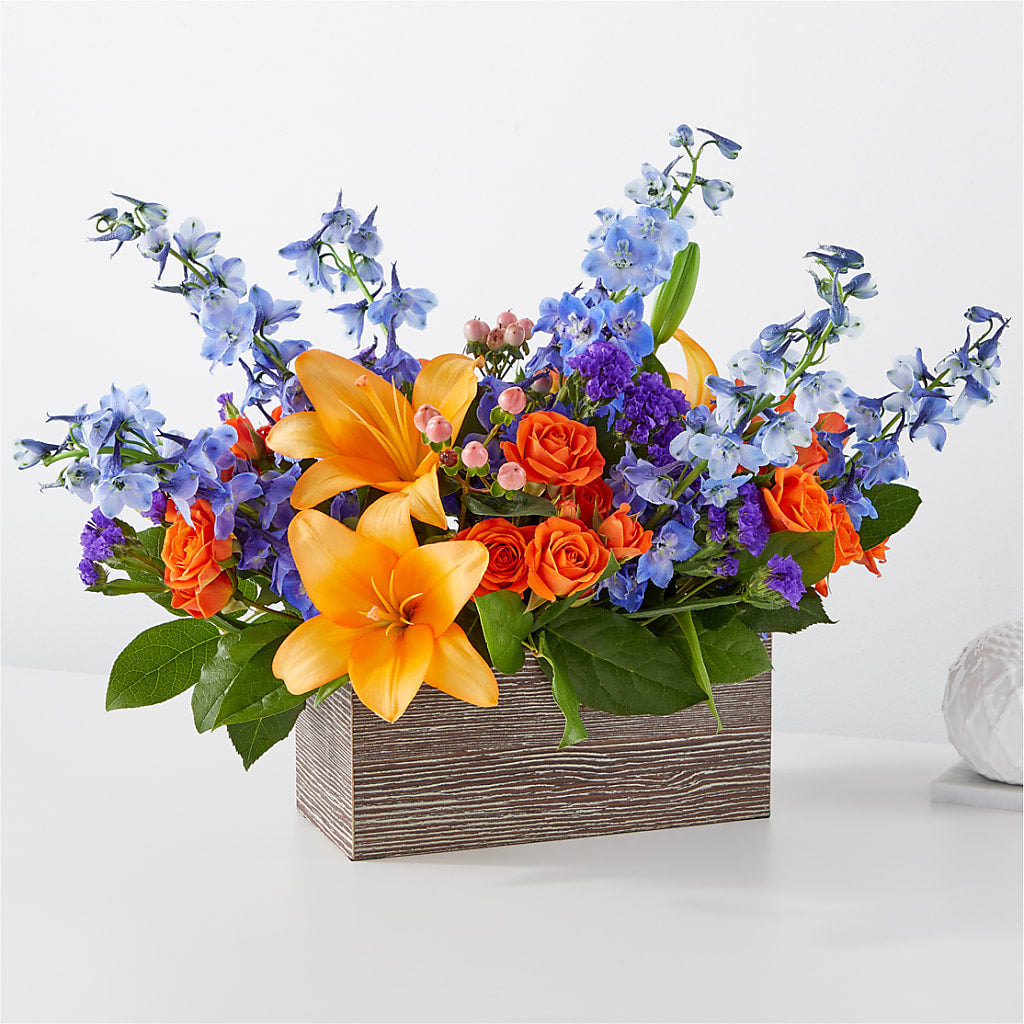 Radiant Citrus Box Bouquet – The Flower Factory, Tarzana CA