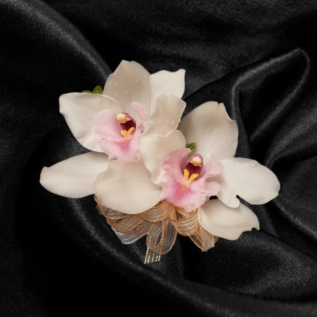Double Cymbidium Orchid Corsage – The Flower Factory, Tarzana CA