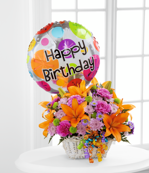 Happy Blooms Basket – The Flower Factory, Tarzana CA