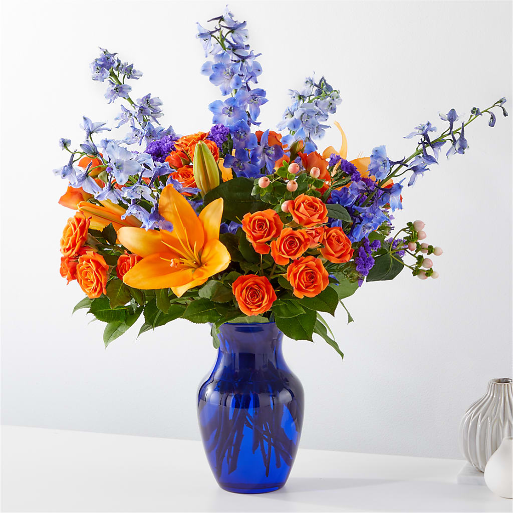 Radiant Citrus Bouquet – The Flower Factory, Tarzana CA