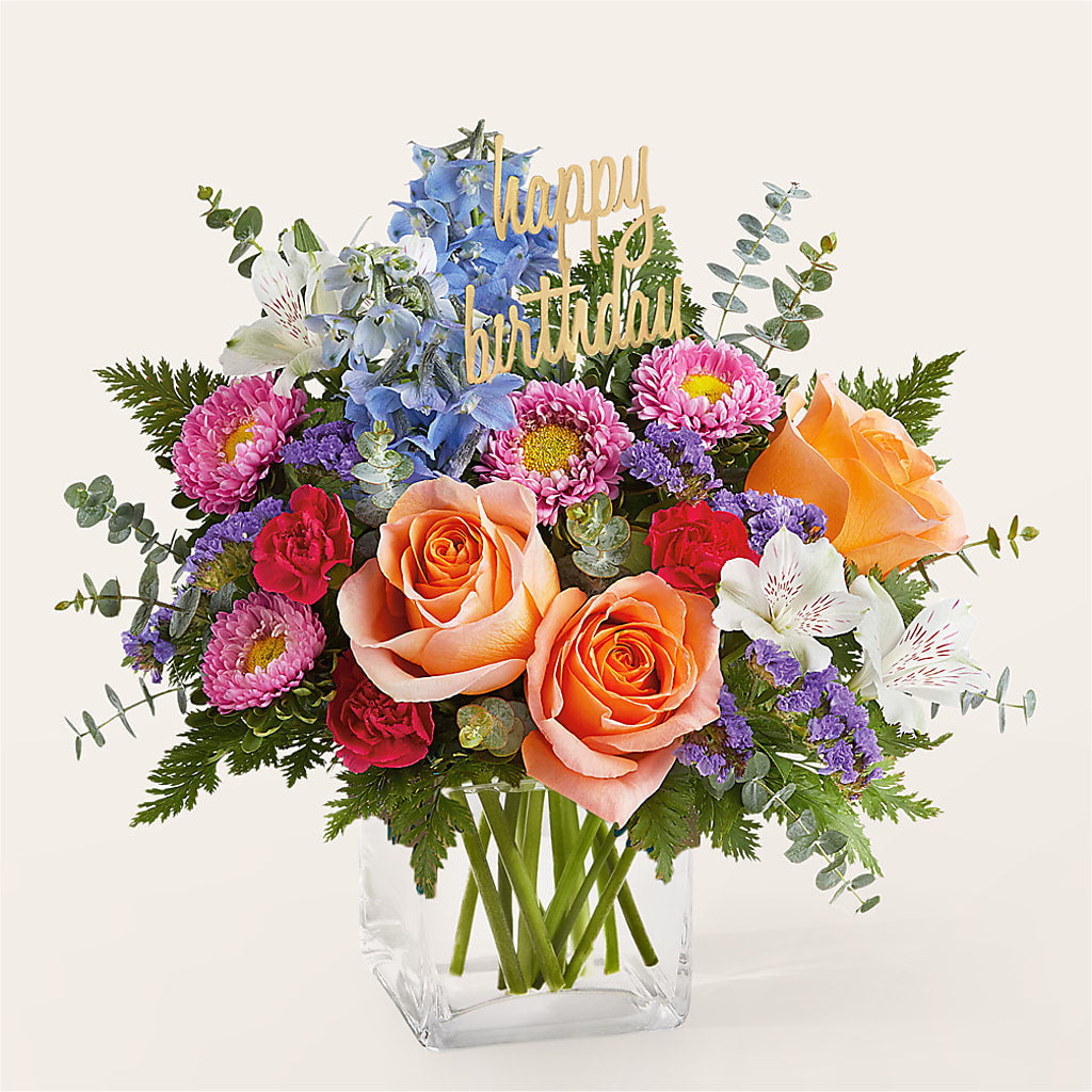 Birthday Bash Bouquet – The Flower Factory, Tarzana CA