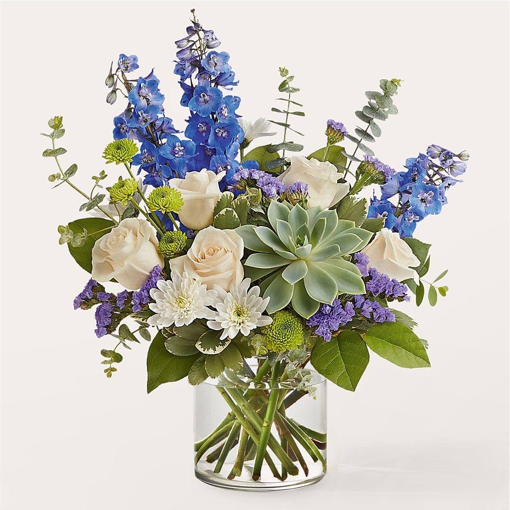 Cerulean Waves Bouquet – The Flower Factory, Tarzana CA
