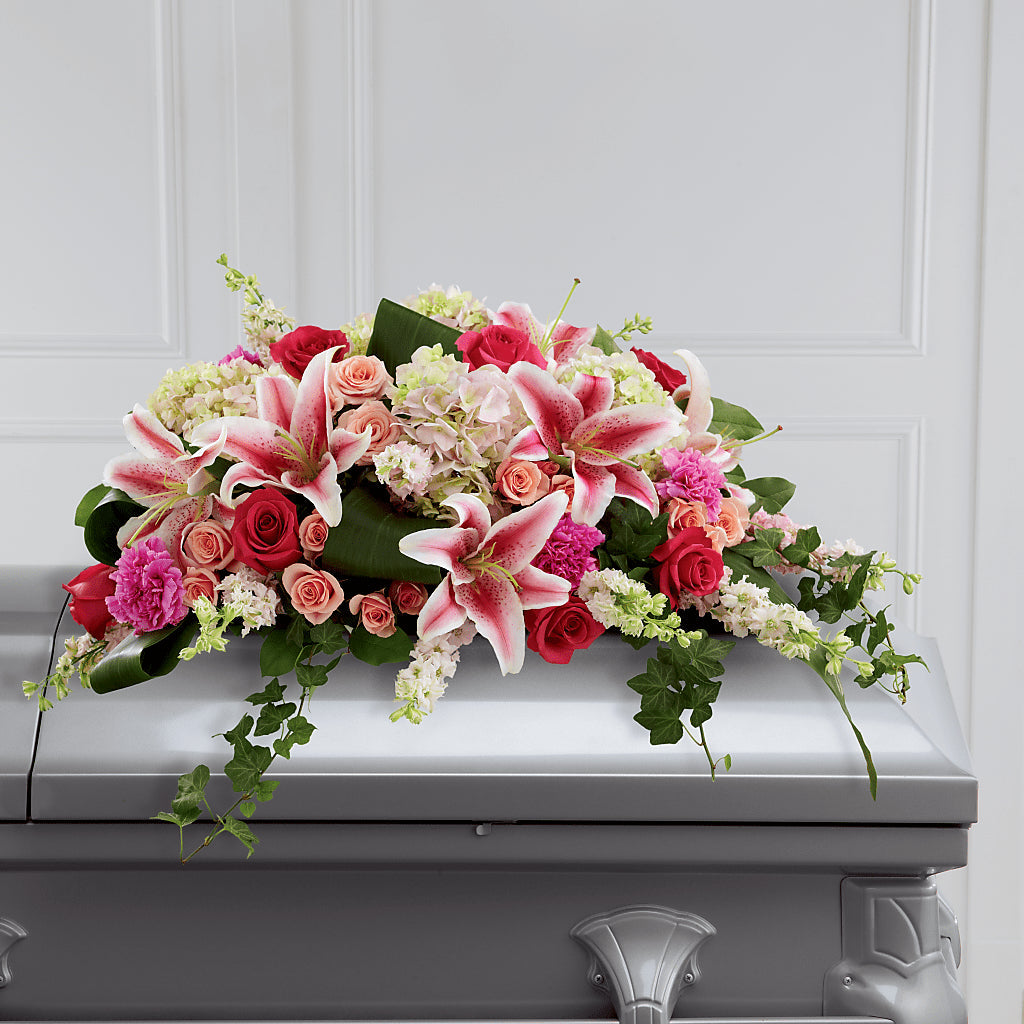 Splendid Grace Casket Spray – The Flower Factory, Tarzana CA