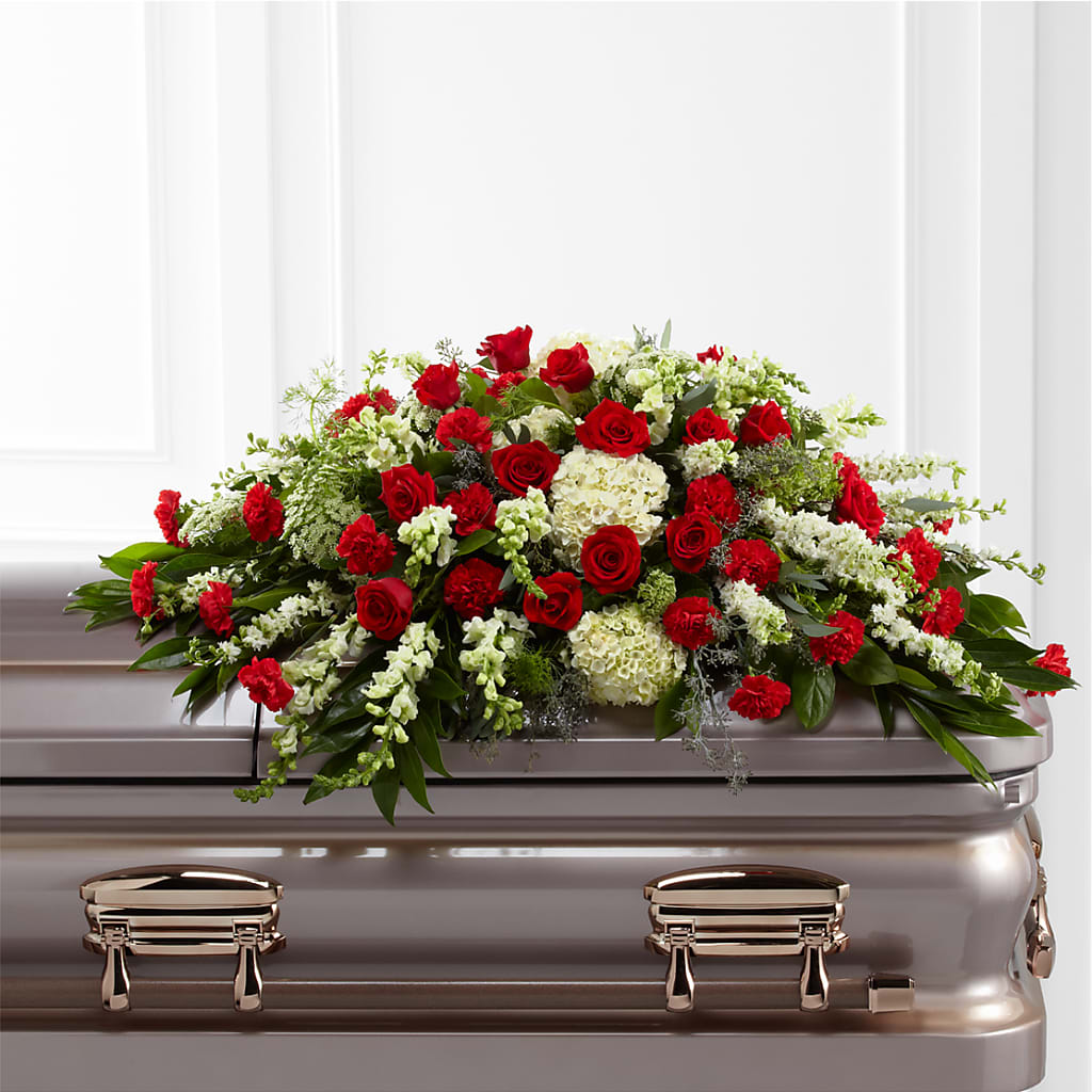 Sincerity Casket Spray – The Flower Factory, Tarzana CA