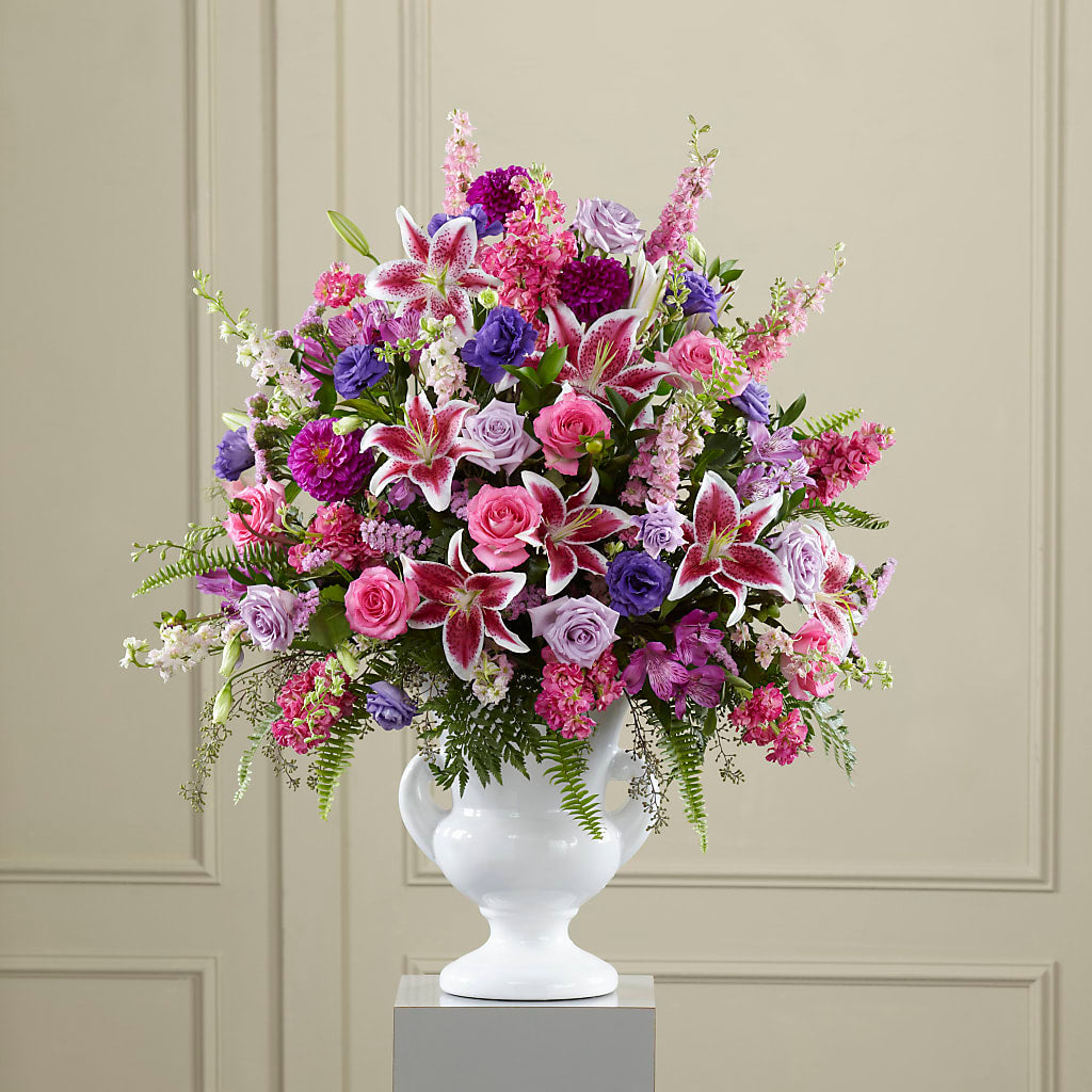 Peaceful Tribute Arrangement – The Flower Factory, Tarzana CA
