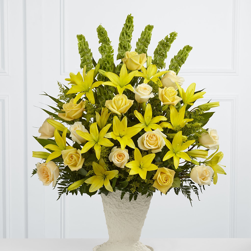 Golden Memories Arrangement – The Flower Factory, Tarzana CA