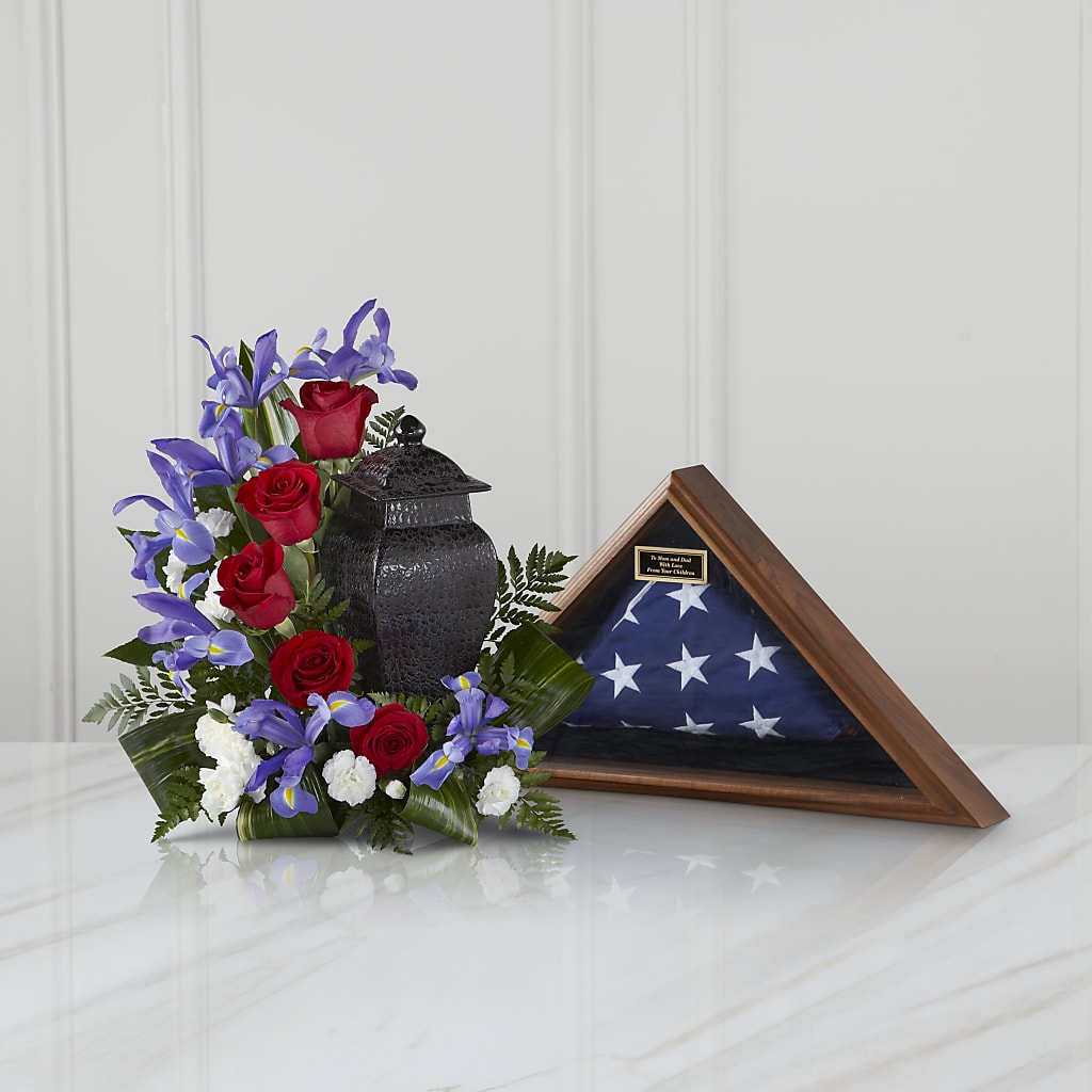 Patriotic Tribute Arrangement – The Flower Factory, Tarzana CA
