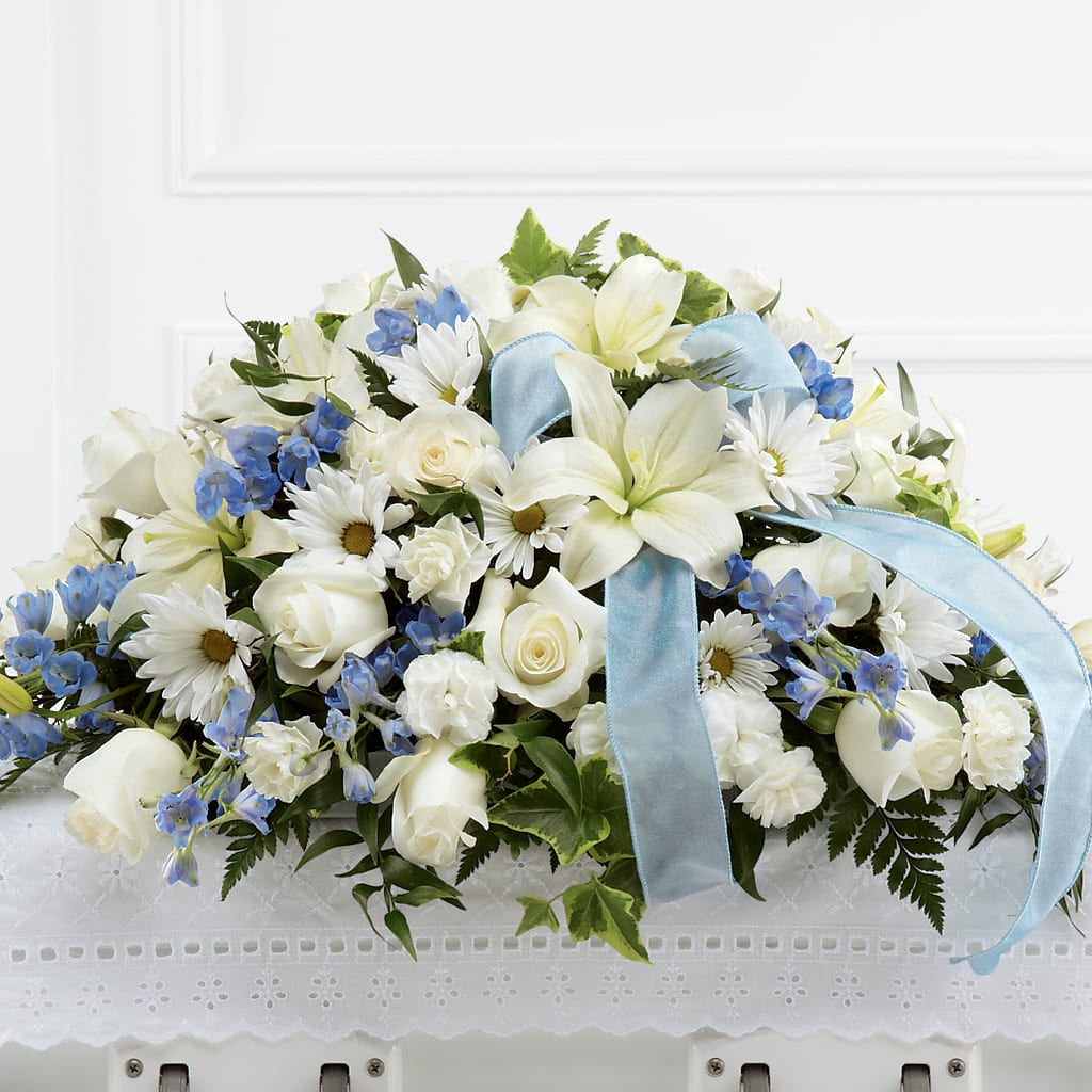 Tender Treasure Casket Spray – The Flower Factory, Tarzana CA