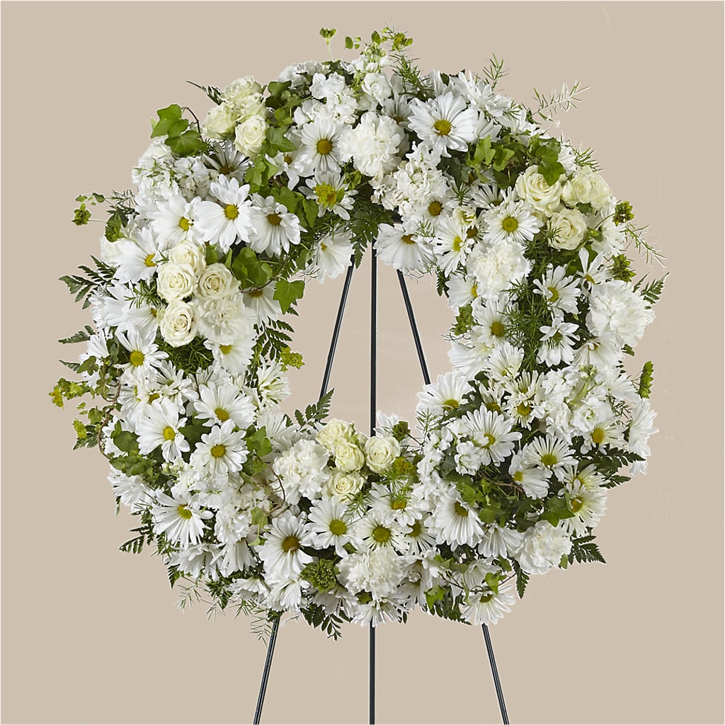 Faithful Wishes Wreath – The Flower Factory, Tarzana CA