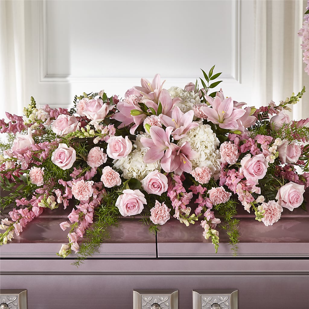 Life & Remembrance Casket Spray – The Flower Factory, Tarzana CA