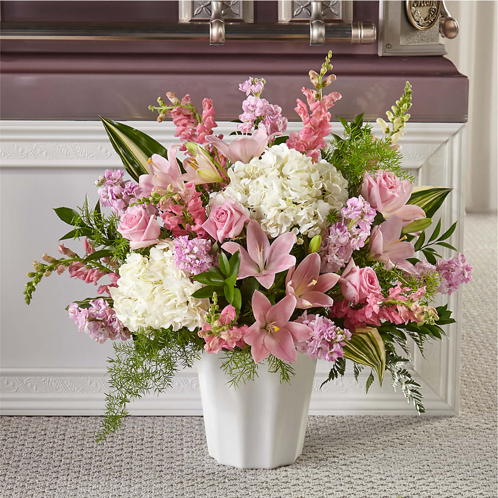 Simply Serene Floor Basket – The Flower Factory, Tarzana CA