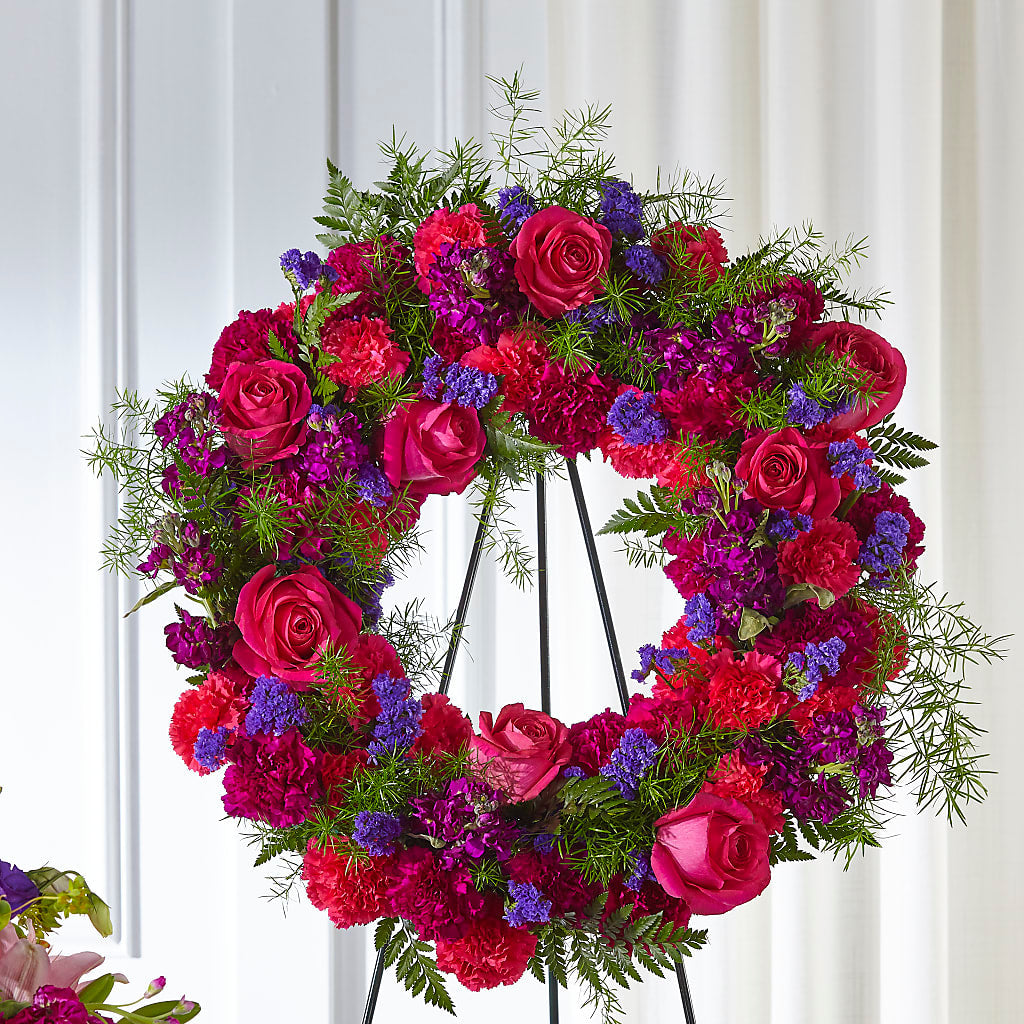 Calming Colors Wreath – The Flower Factory, Tarzana CA