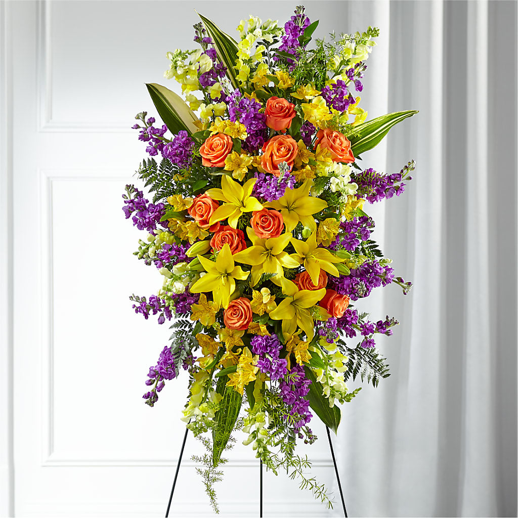 Thoughtful Prayers Standing Spray – The Flower Factory, Tarzana CA