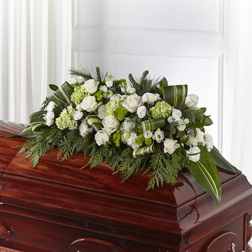 Hopeful Gesture Casket Spray – The Flower Factory, Tarzana CA