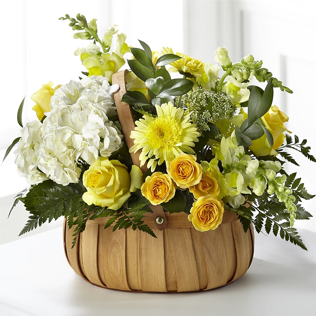 Rustic Remembrance Basket – The Flower Factory, Tarzana CA