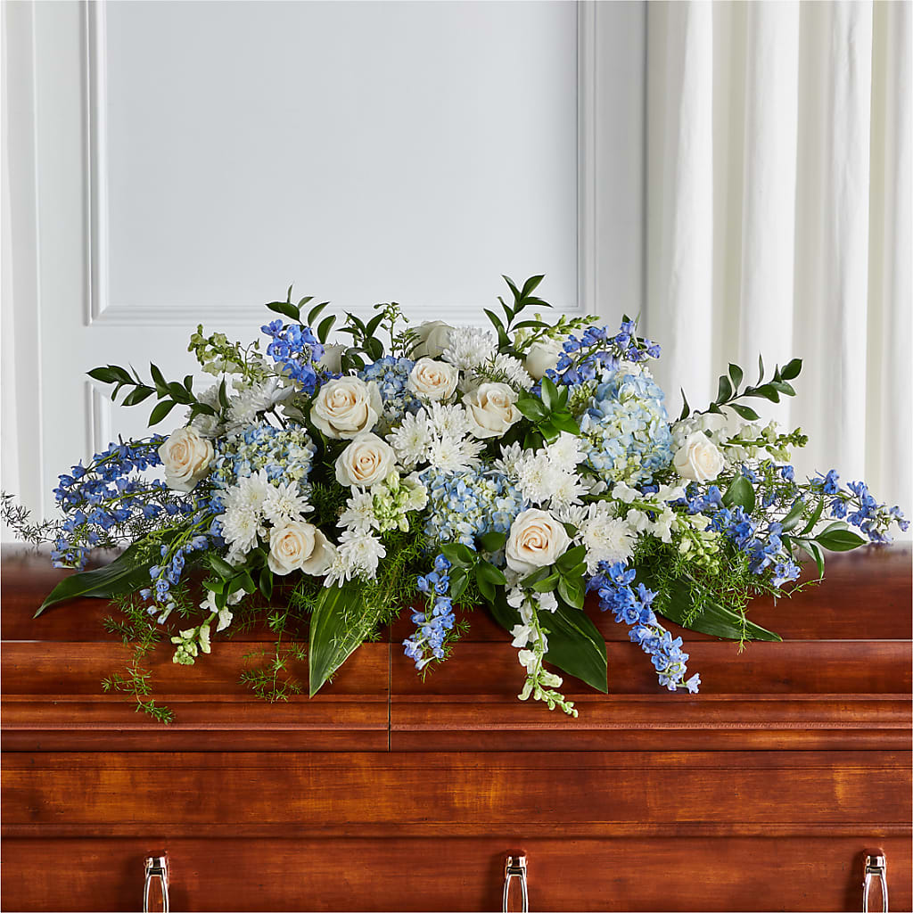 Timeless Essence Casket Spray – The Flower Factory, Tarzana CA