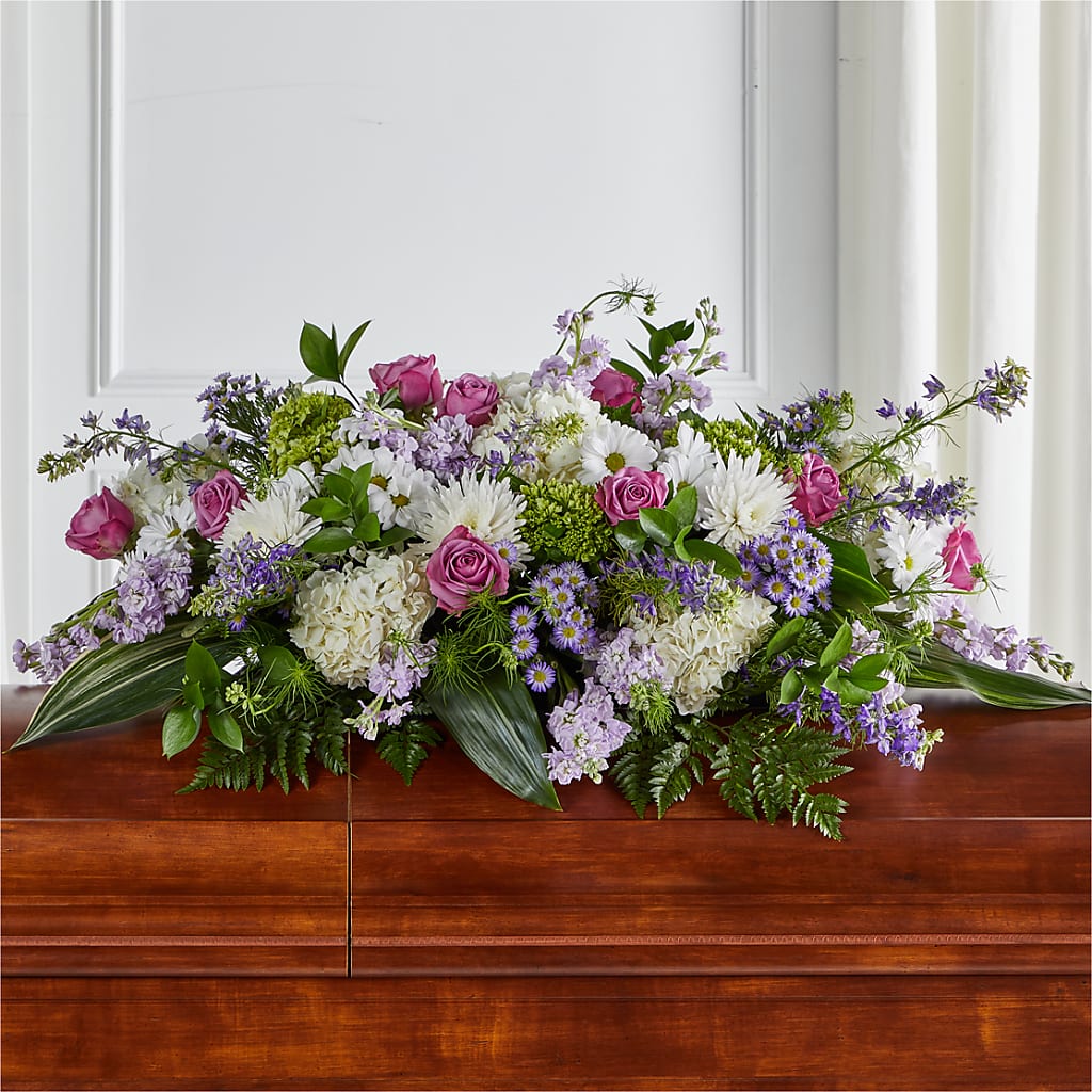 Meadows of Serenity Casket Spray – The Flower Factory, Tarzana CA