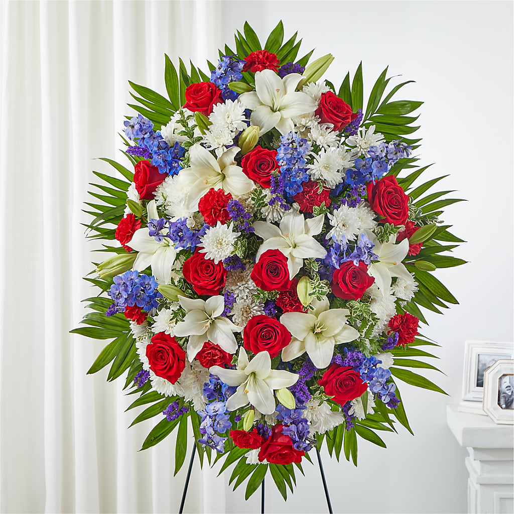 Cherished Service Standing Spray – The Flower Factory, Tarzana CA