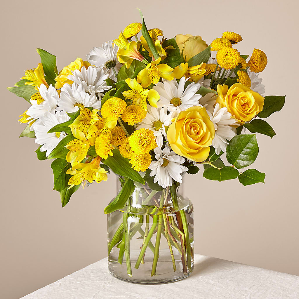 Sunny Sentiments Bouquet – The Flower Factory, Tarzana CA
