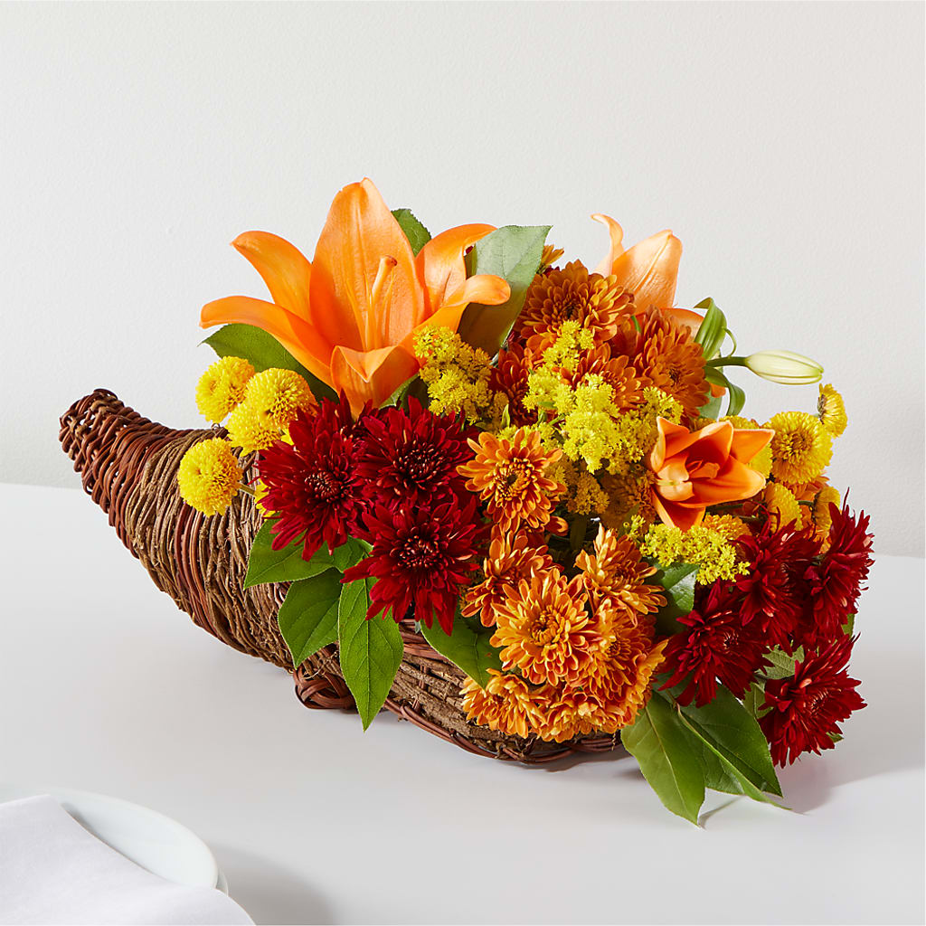 Bouquet of Blessings Cornucopia – The Flower Factory, Tarzana CA