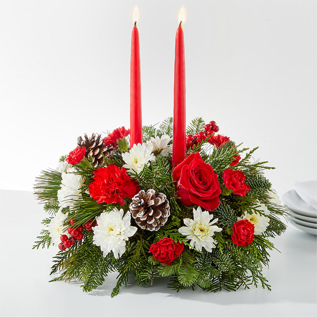 Holiday Soiree Centerpiece – The Flower Factory, Tarzana CA