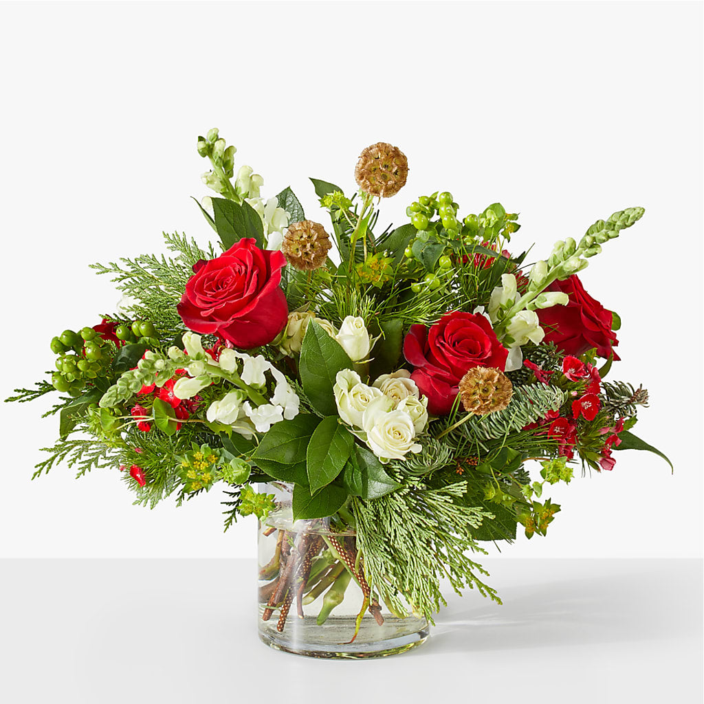 Deck the Halls Bouquet – The Flower Factory, Tarzana CA