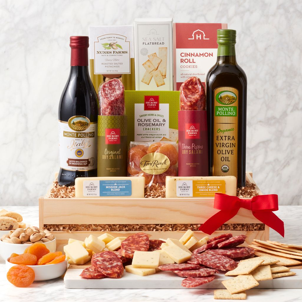 Deluxe Meat & Cheese Gift Crate – The Flower Factory, Tarzana CA