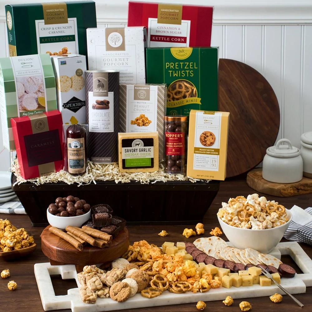Snack & Chocolate Gift Basket Deluxe