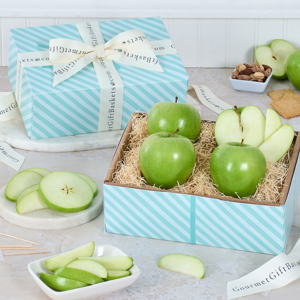 Tart and Crisp Green Apples Fruit Gift Box – flower arrangement