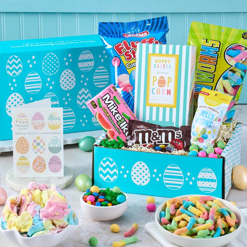 Happy Easter Candy Care Package Blue