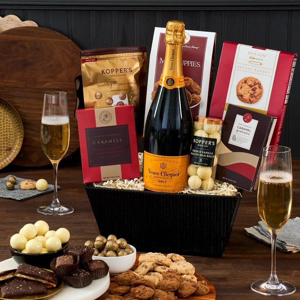 Champagne & Truffles Gift Basket - Veuve