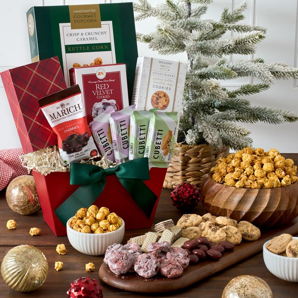A Taste Of Christmas Gift Basket – The Flower Factory, Tarzana CA