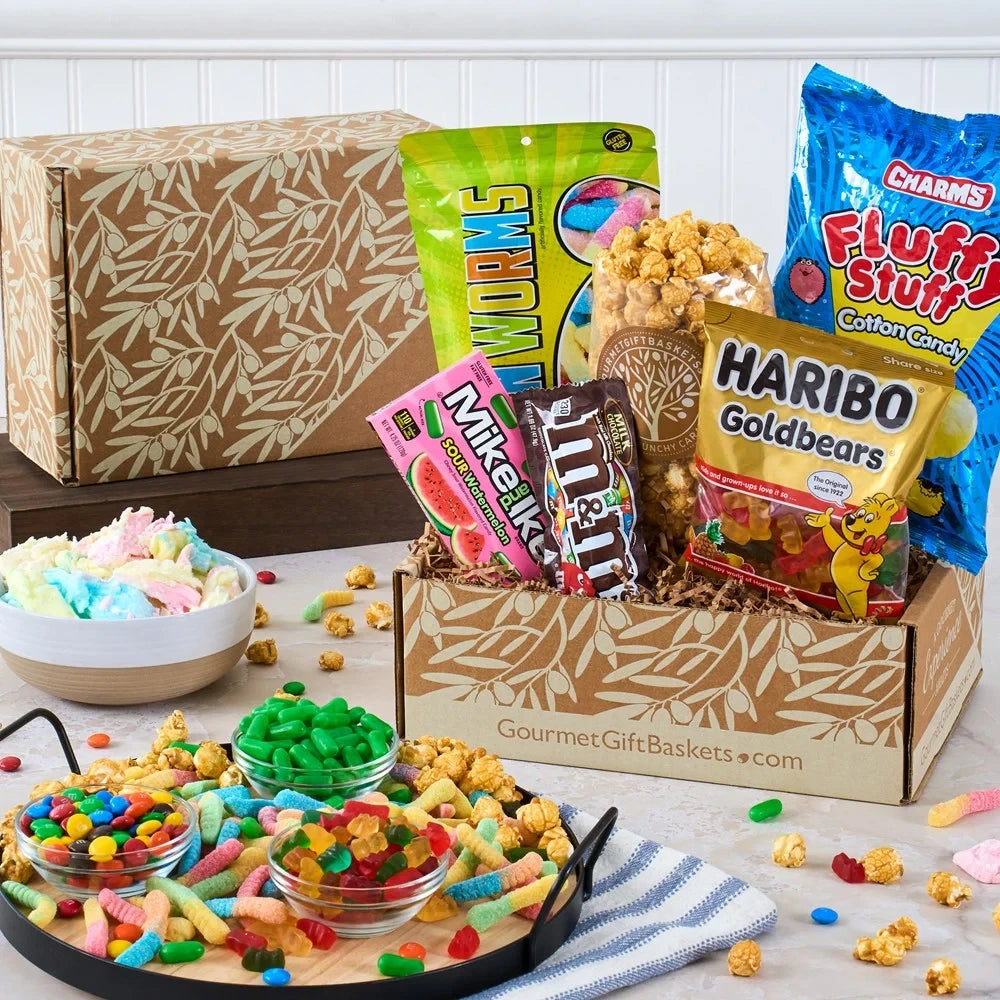 Panier-cadeau de malbouffe