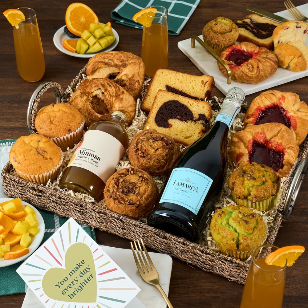 Champagne and Breakfast Basket