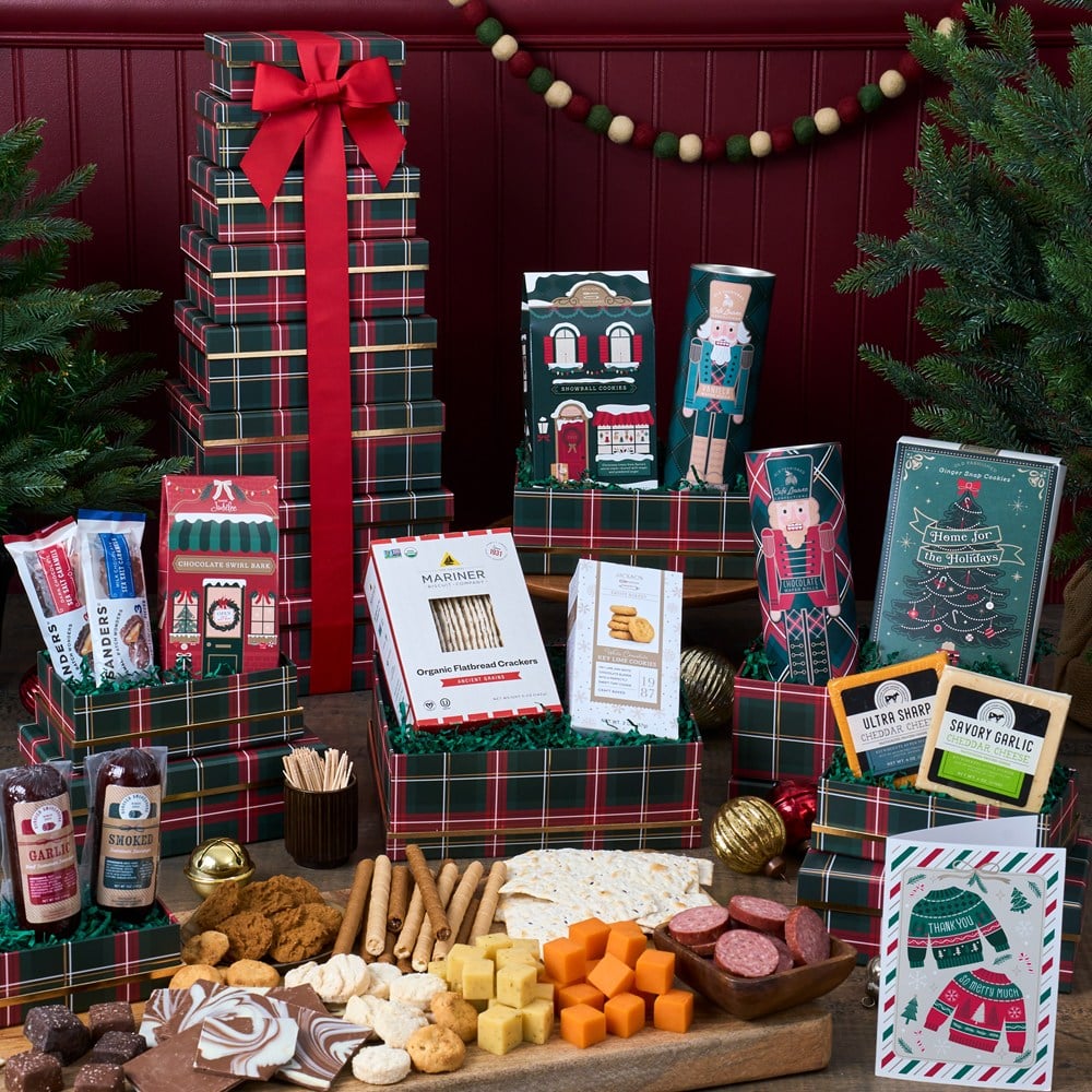 Season's Greetings Gift Tower – The Flower Factory, Tarzana CA