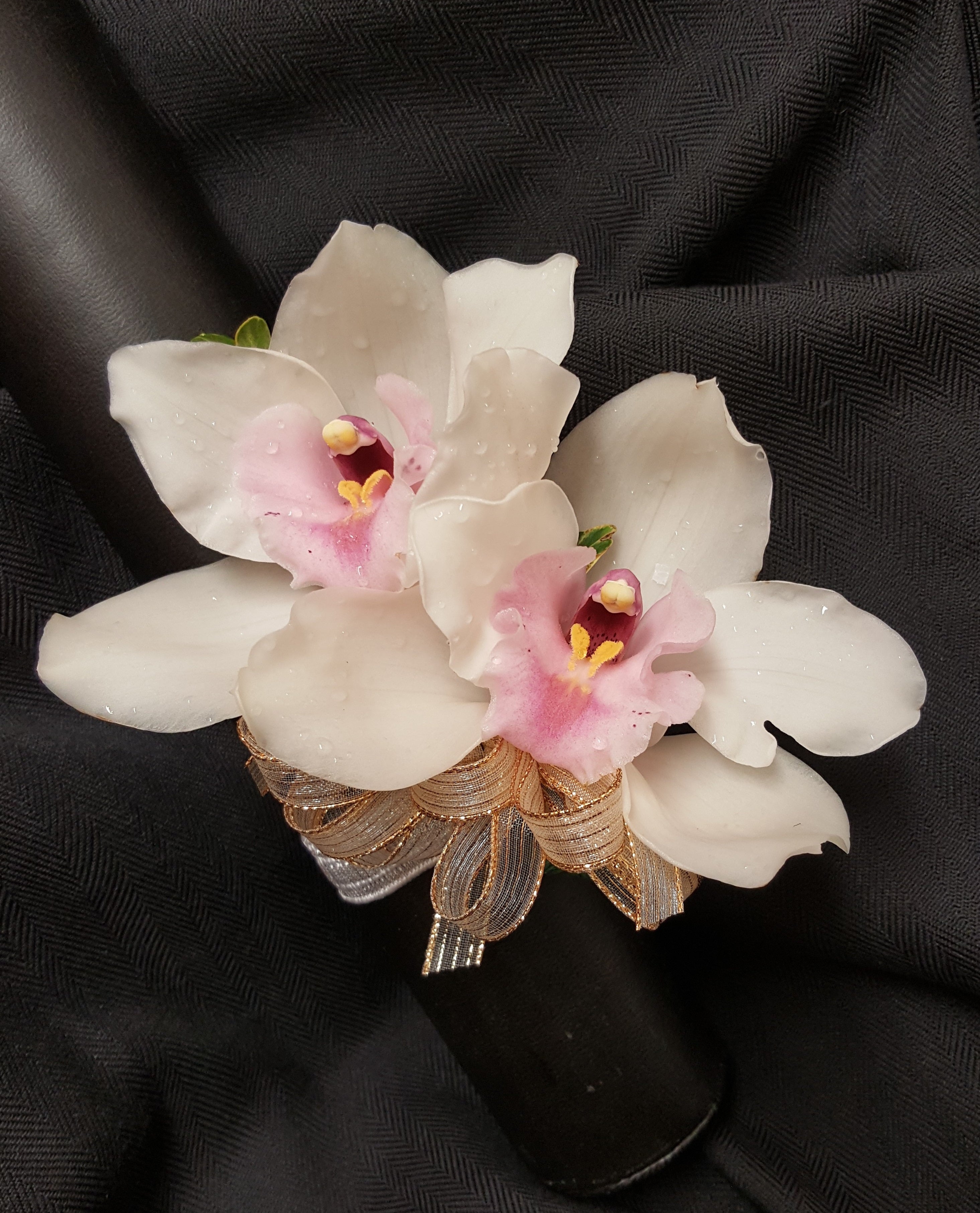 cymbidium orchid corsage