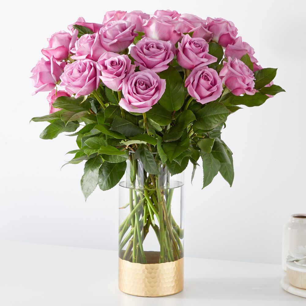 Bouquet de roses lavande Admirateur secret