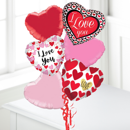 Love Half-Dozen Mylar Balloon Bouquet –  The Flower Factory, Tarzana CA