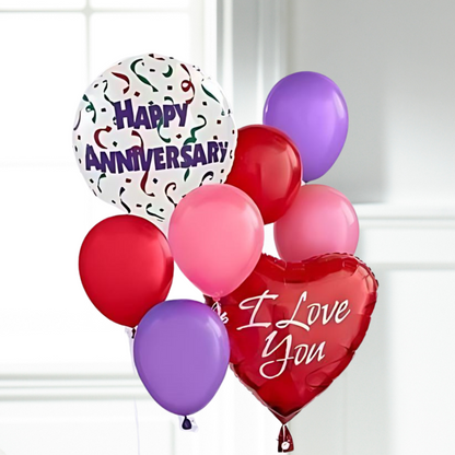 Balloon Bouquet Happy Anniversary –  The Flower Factory, Tarzana CA
