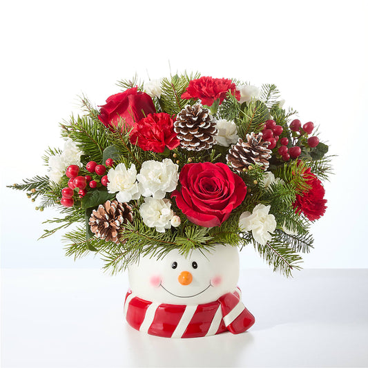 Jolly Snowman Bouquet –  The Flower Factory, Tarzana CA