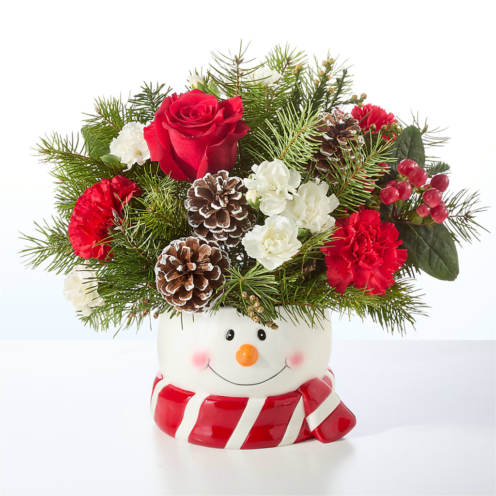 Jolly Snowman Bouquet –  The Flower Factory, Tarzana CA