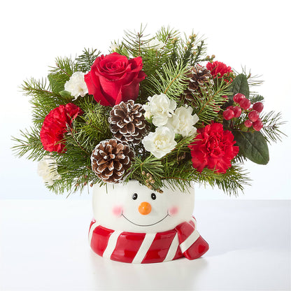 Jolly Snowman Bouquet –  The Flower Factory, Tarzana CA