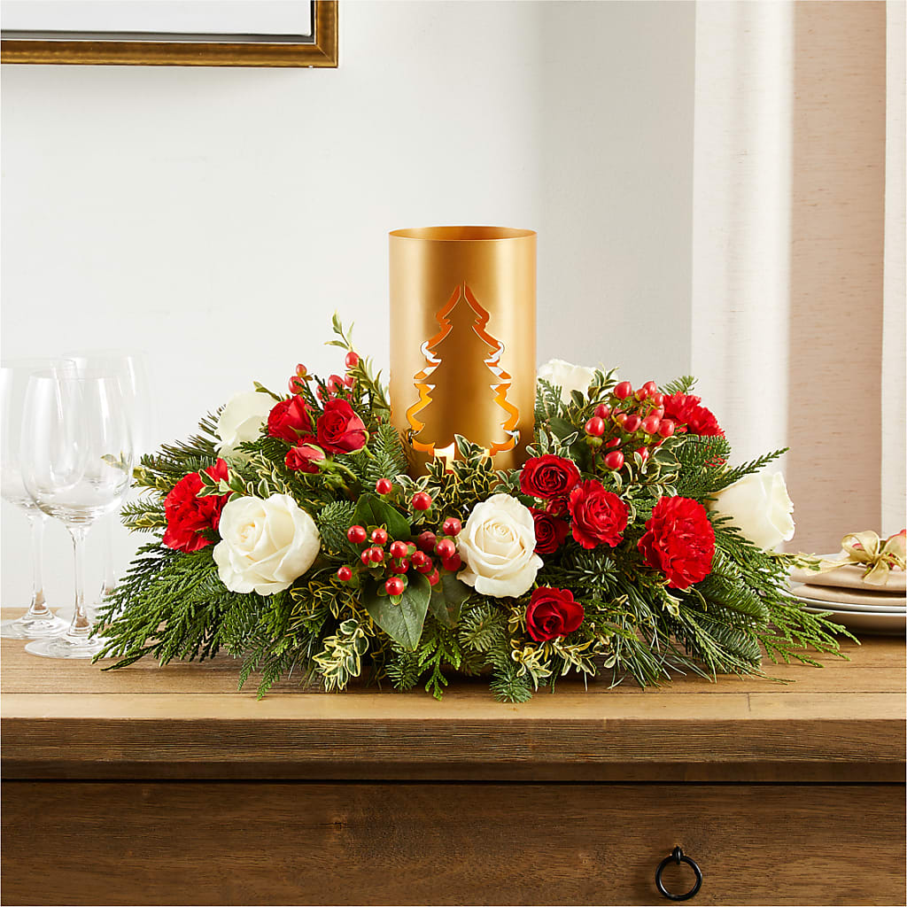 December Dreams Centerpiece –  The Flower Factory, Tarzana CA