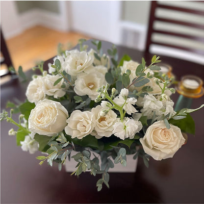 Fresh Linen Box Bouquet –  The Flower Factory, Tarzana CA