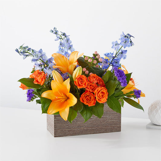 Radiant Citrus Box Bouquet –  The Flower Factory, Tarzana CA