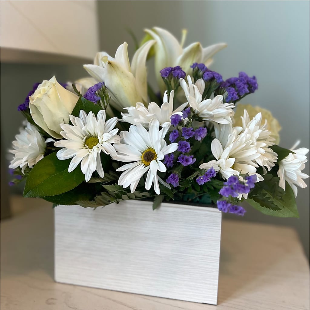 Beyond Blue Box Bouquet –  The Flower Factory, Tarzana CA